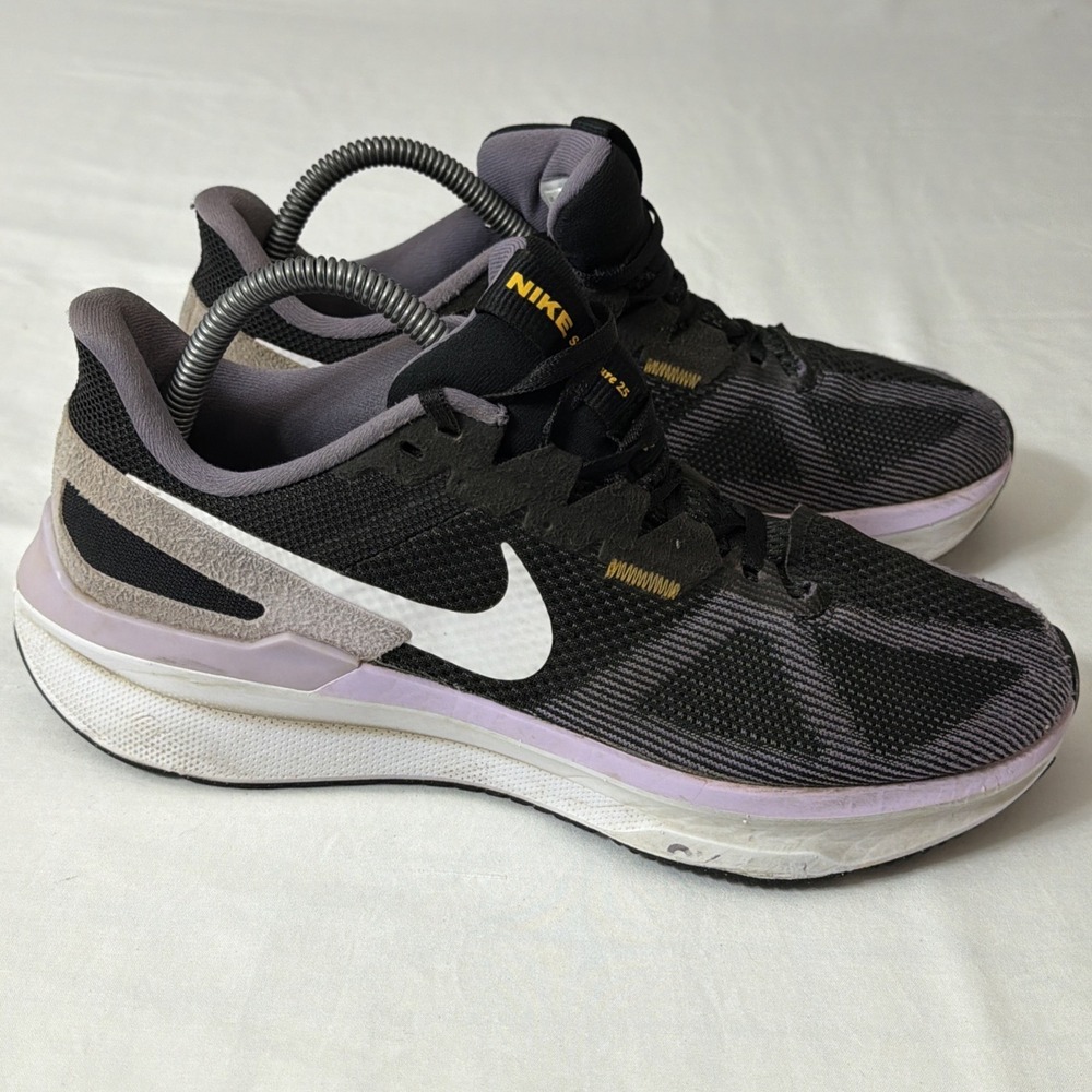 Nike WMNS Structure 25 Black Daybreak Lilac‎ Bloom DJ7884-006 Women's Size 9.5 - Picture 3 of 16